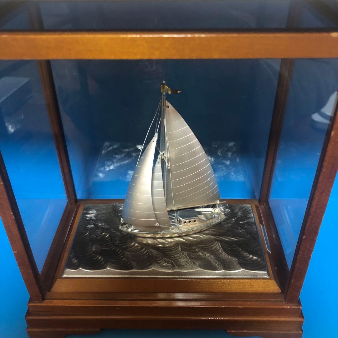 ヨット TAKEHIKO 武比古　シルバー 彫刻　帆船