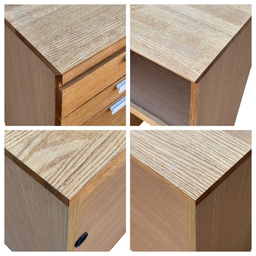 【美品】モモナチュラル HORM ホルム オーク材 キッチンボード 北欧風