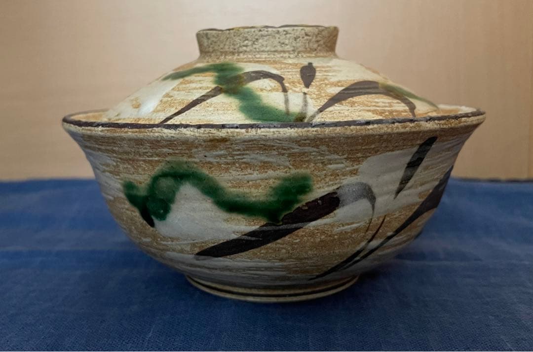 織部錆絵煮物碗　5客組