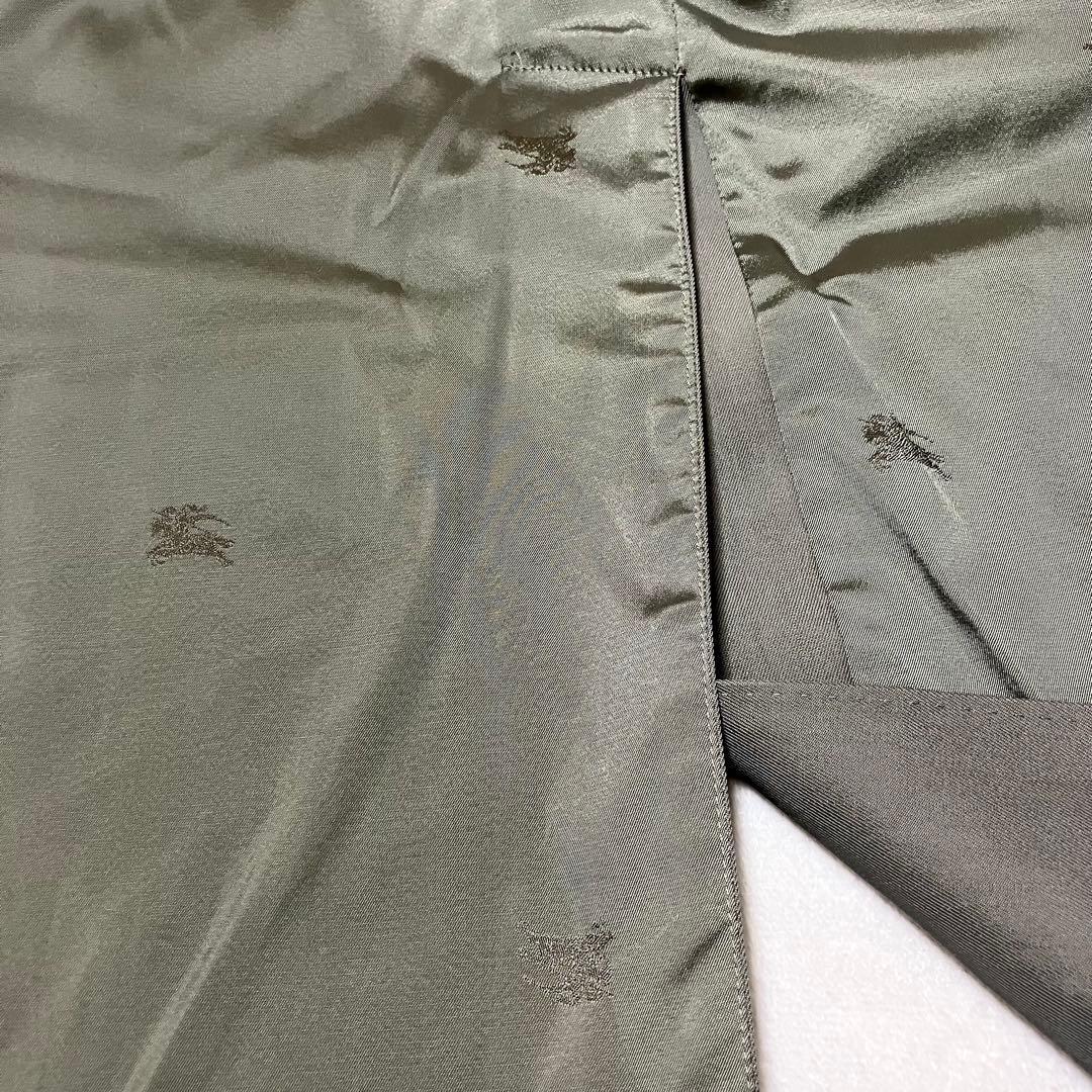 バーバリーロンドン　ステンカラーコート　ウール　シルク　高級品　ライナー付　L