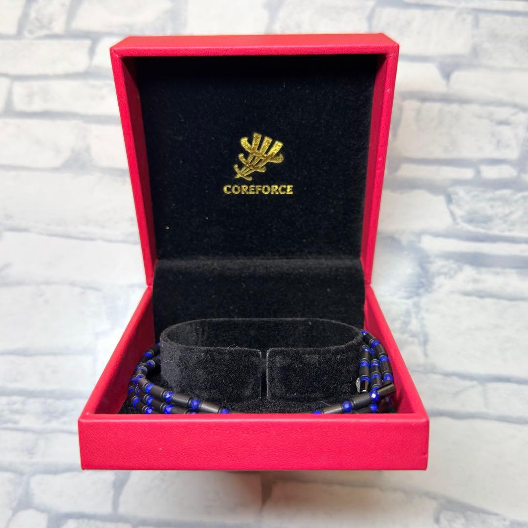 【極美品】コアフォースループ ラピスラズリ CFL70 ブレスレット ブルー