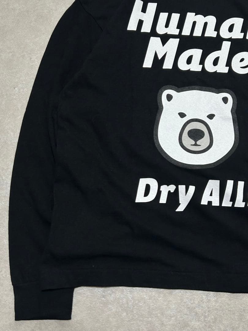 未使用級 22SS HUMAN MADE BEAR L/S 長袖SHIRT M