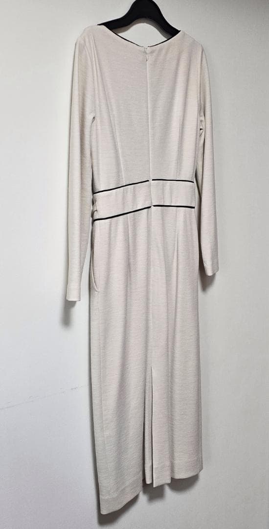 PINKY&DIANNE バイカラーパイピング ワンピース ベージュ