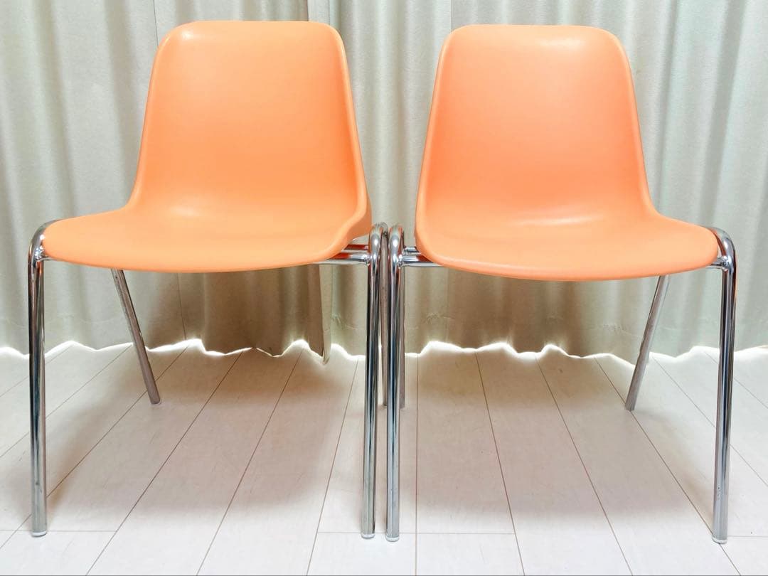 ④MOD ELENAモッドエレナ スタッキングチェア 2脚　イタリア　インテリア