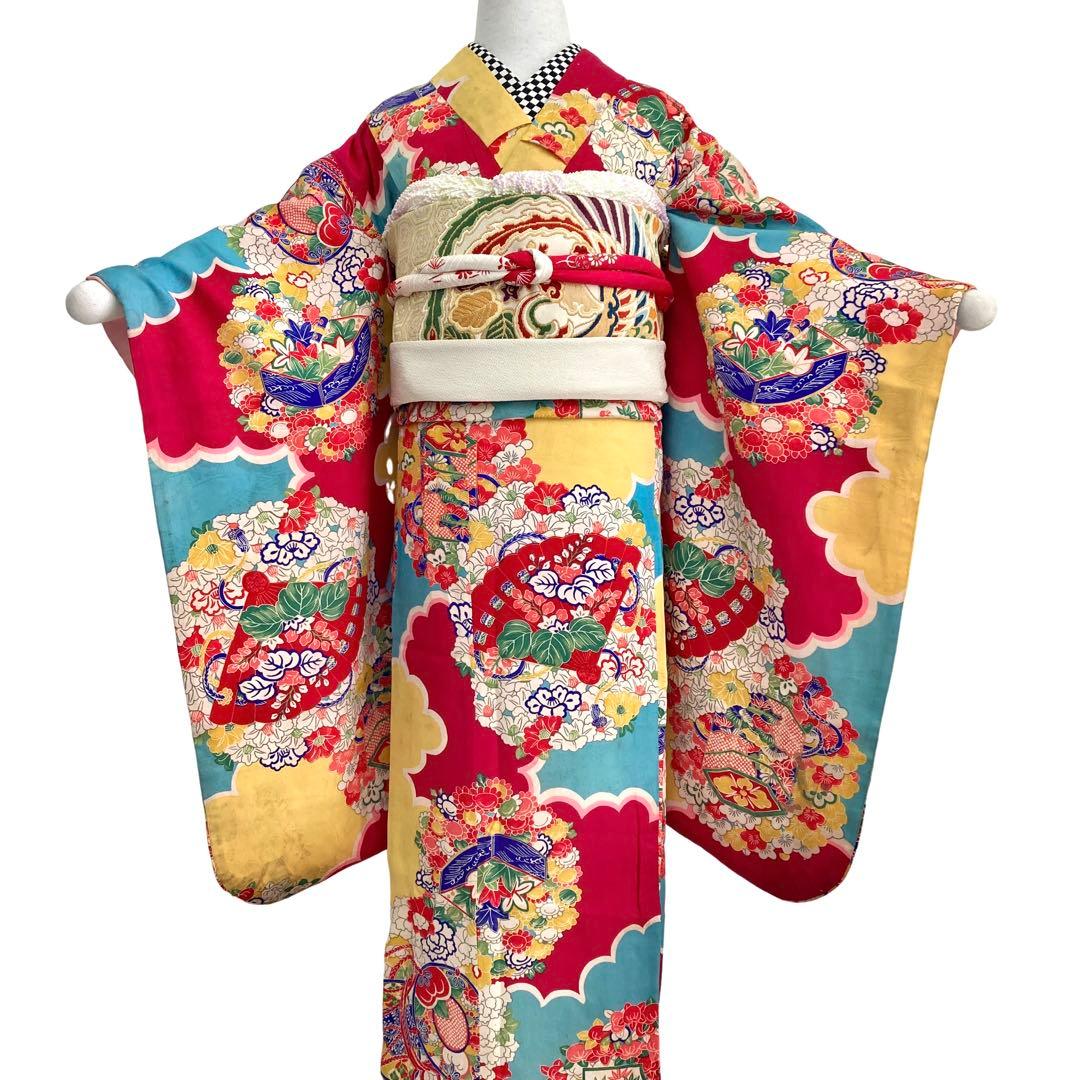 アンティーク　女の子　子供着物　NO1