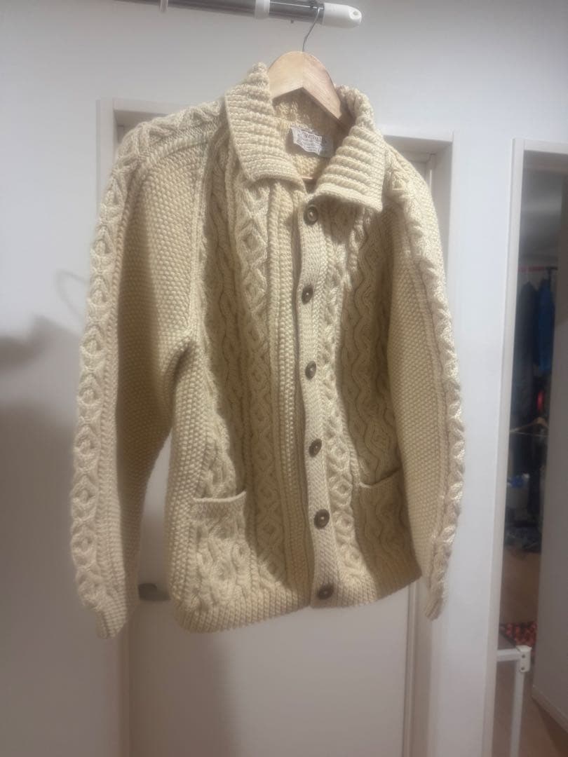 INVERALLAN ケーブルニットカーディガン