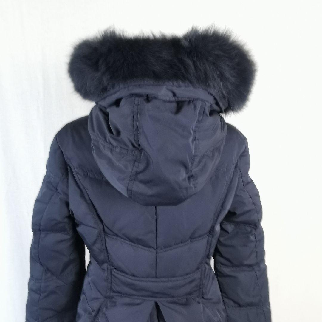 極美品 タグ付き フォックスファーバッスルスタイルダウンコート