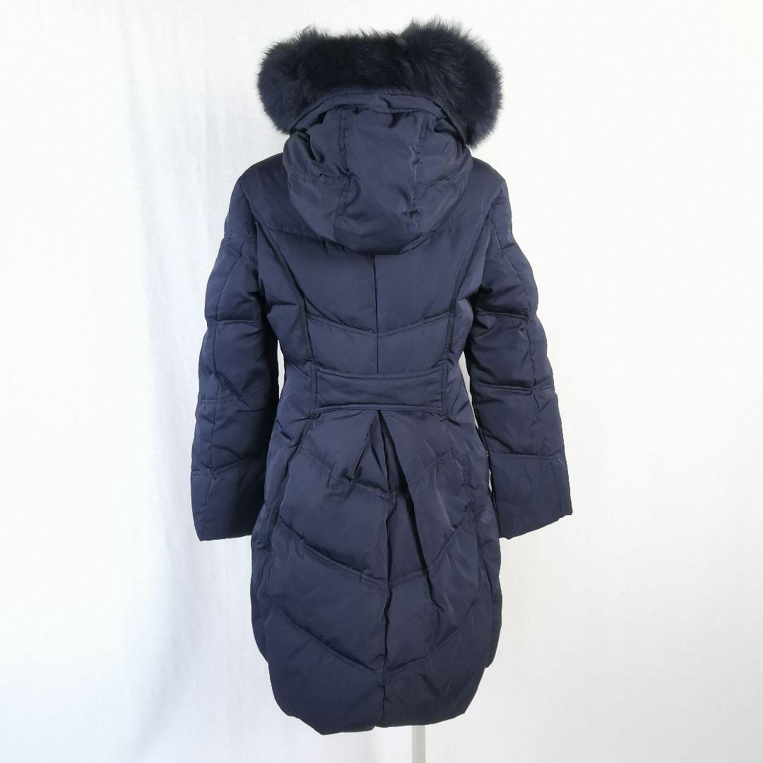 極美品 タグ付き フォックスファーバッスルスタイルダウンコート