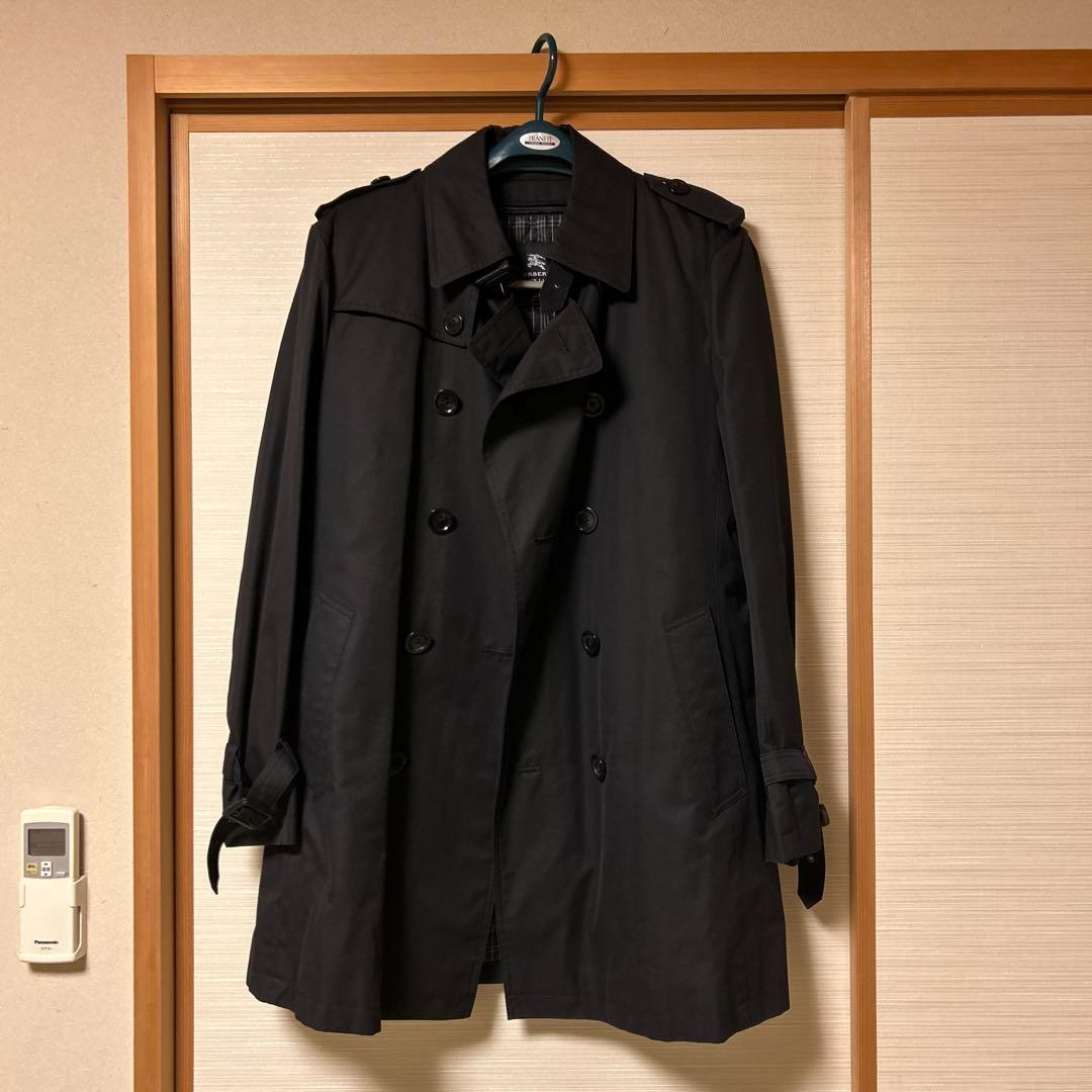 BURBERRY BLACK LABEL ブラック トレンチコート LL