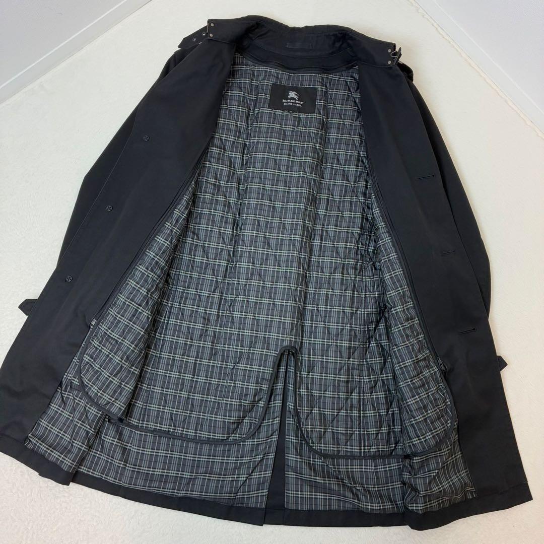 バーバリーブラックレーベル　トレンチコート　ライナー　ノバチェック　ベルト　M