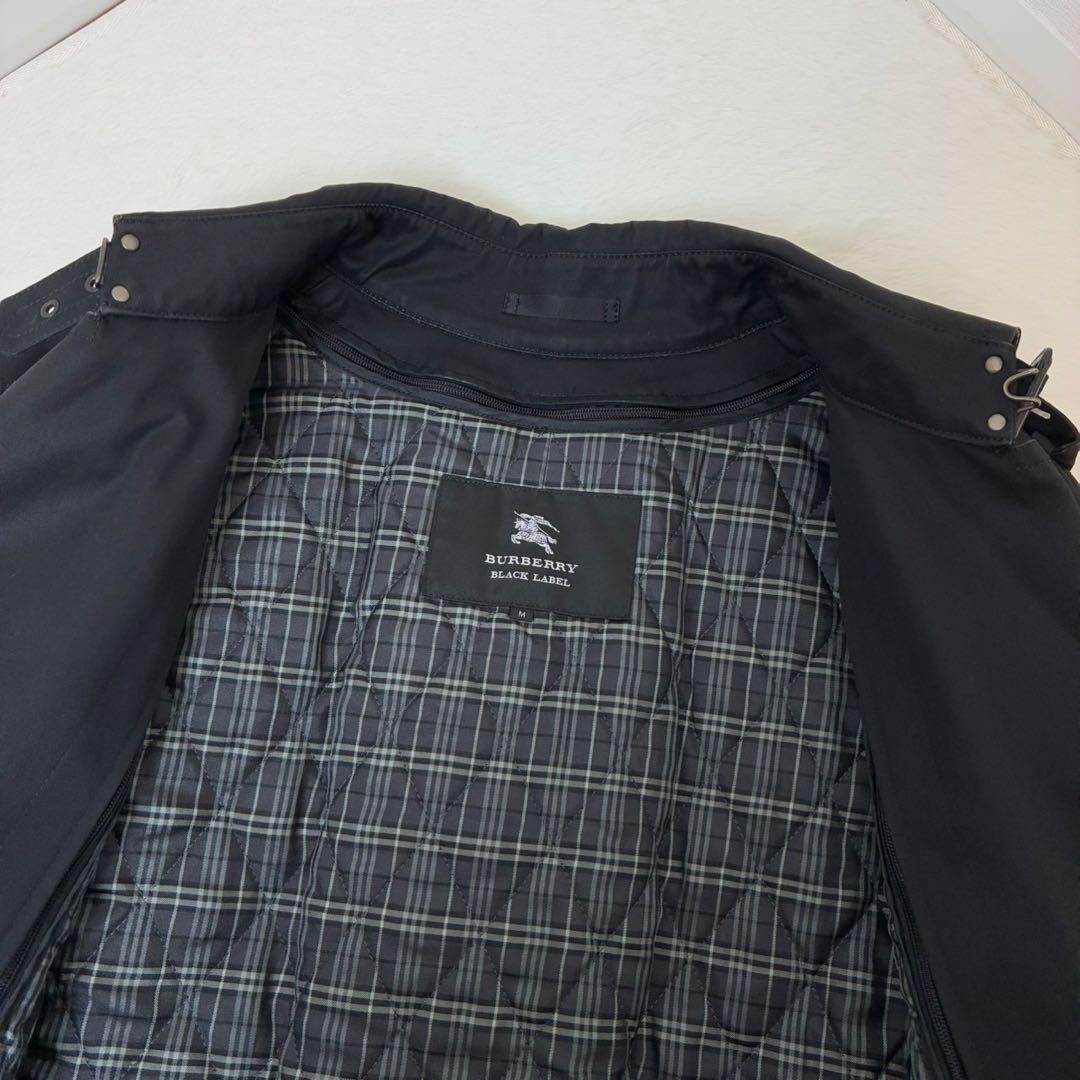 バーバリーブラックレーベル　トレンチコート　ライナー　ノバチェック　ベルト　M