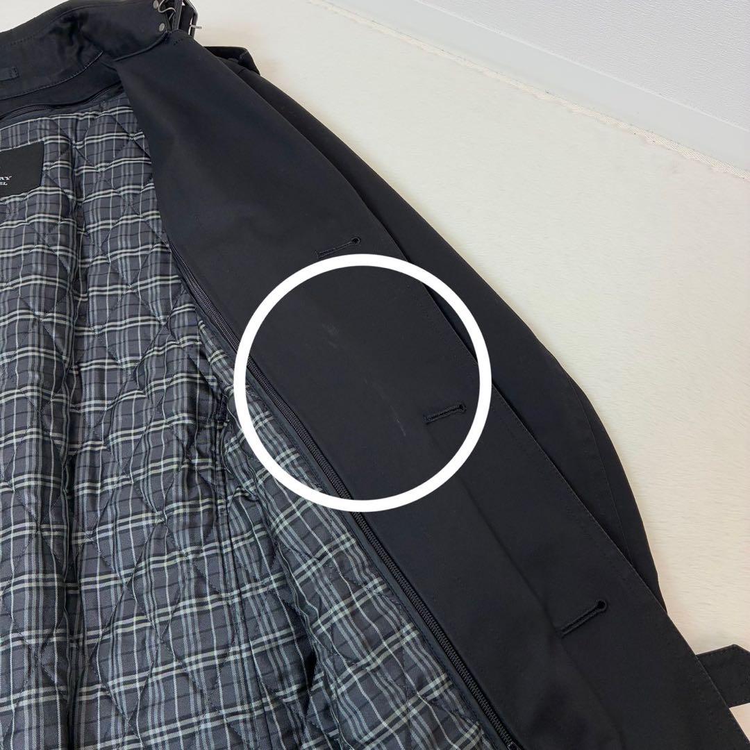 バーバリーブラックレーベル　トレンチコート　ライナー　ノバチェック　ベルト　M