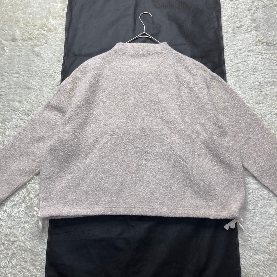 美品✨24AW かぐれ　ボアプルオーバー　ボトルネック　ベージュ　FREE