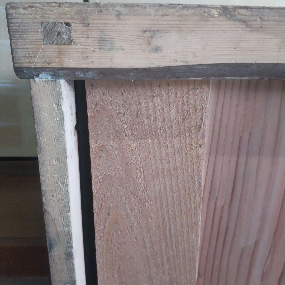 昭和レトロ ガラス戸棚｜引き出し付き食器棚｜古民家・カフェ什器に