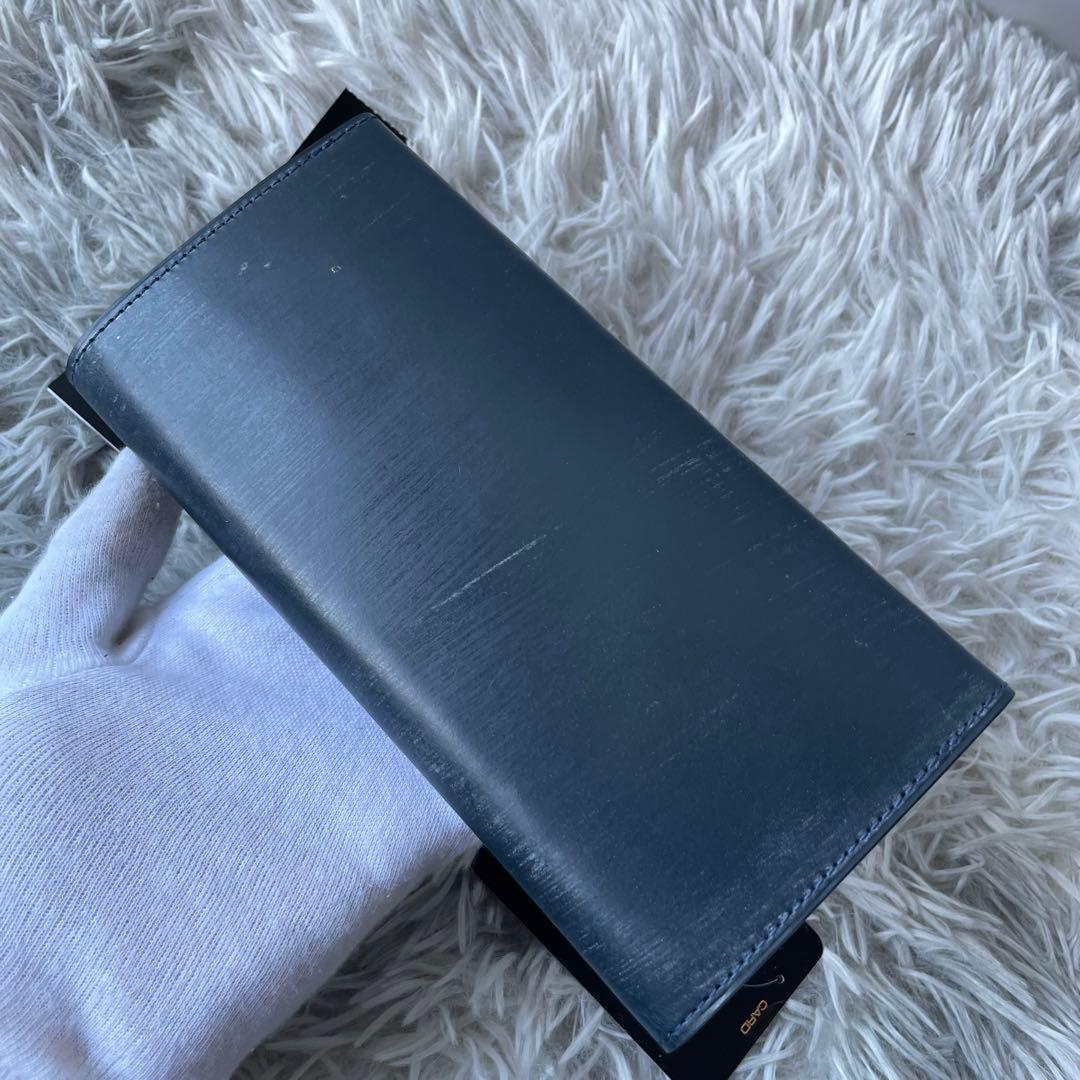 【未使用レベル】プレリー ギンザ 長財布 ブライドルレザー ネイビー