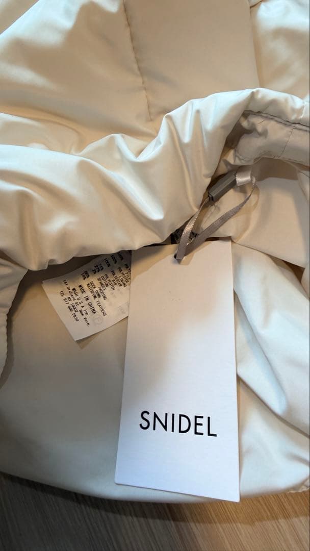 SNIDEL ファー付き西川ホワイトダウンジャケット