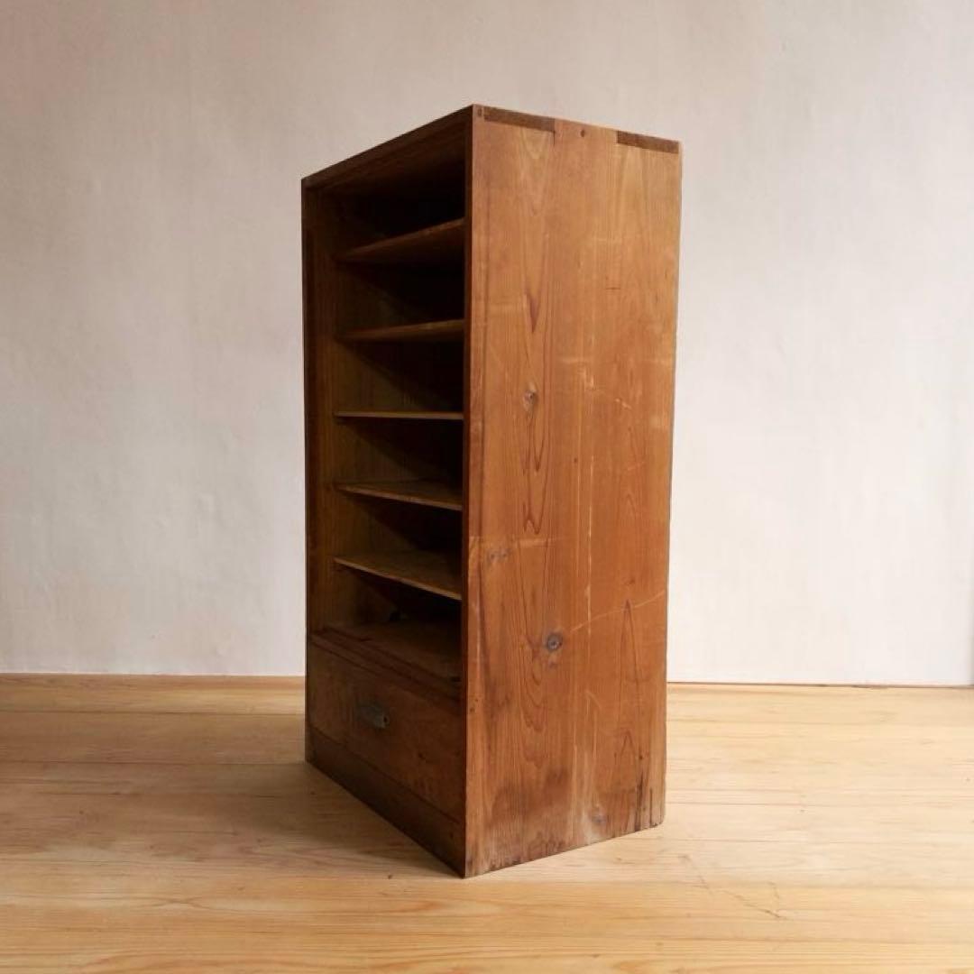 木製　収納棚　小ぶり　高さ約91.5㎝　古道具　古家具　ビンテージ　アンティーク