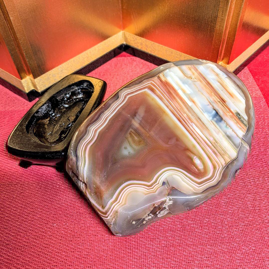 メノウ 1.8㌔ 鑑賞石 観賞石 水石 盆石 天然石 鉱物 ジャスパー