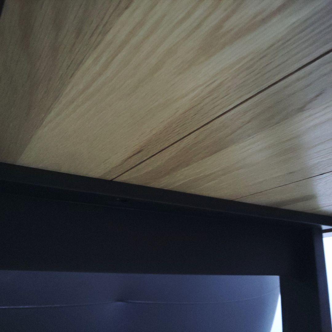 天板4cm 幅160cm ダイニングテーブル 天然木 木目 一枚板風　uk