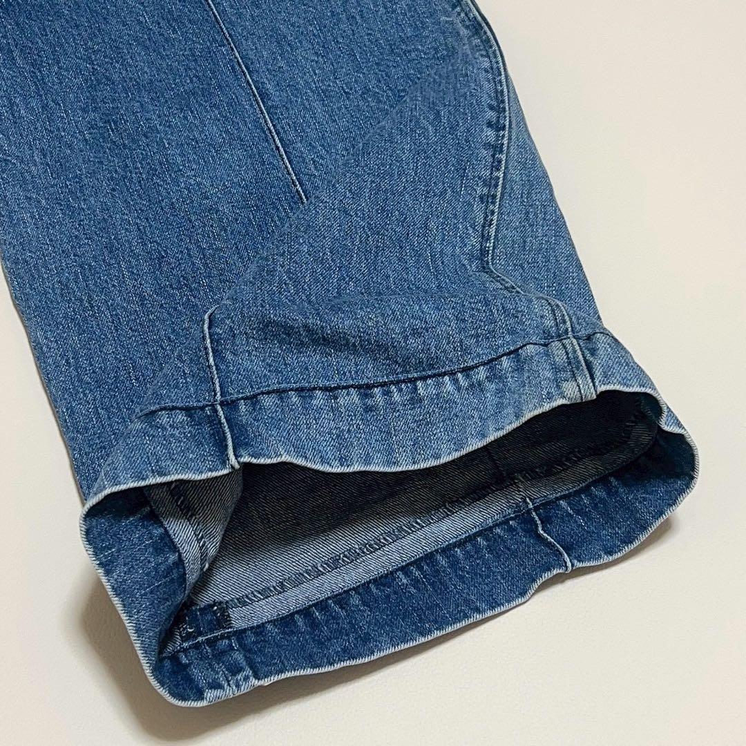 Leur logette オールインワン　デニムサロペット　取外し可　サイズ0