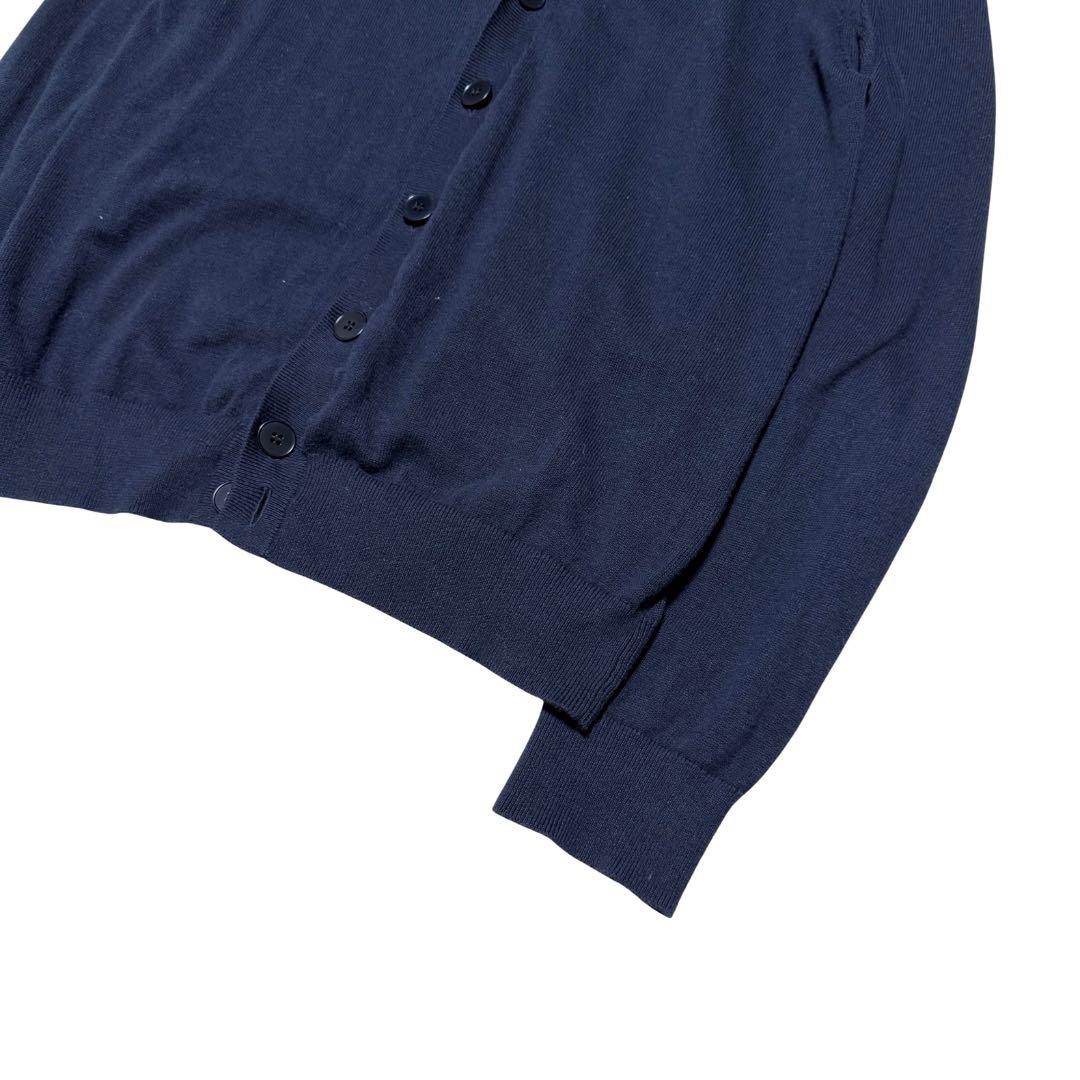 A.P.C. コットンカシミヤ カーディガン ネイビー L