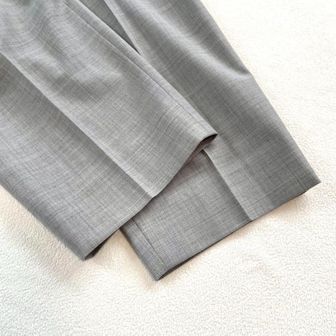 【極美品・未使用級】インディヴィ YUNSA 洗える パンツスーツ セットアップ