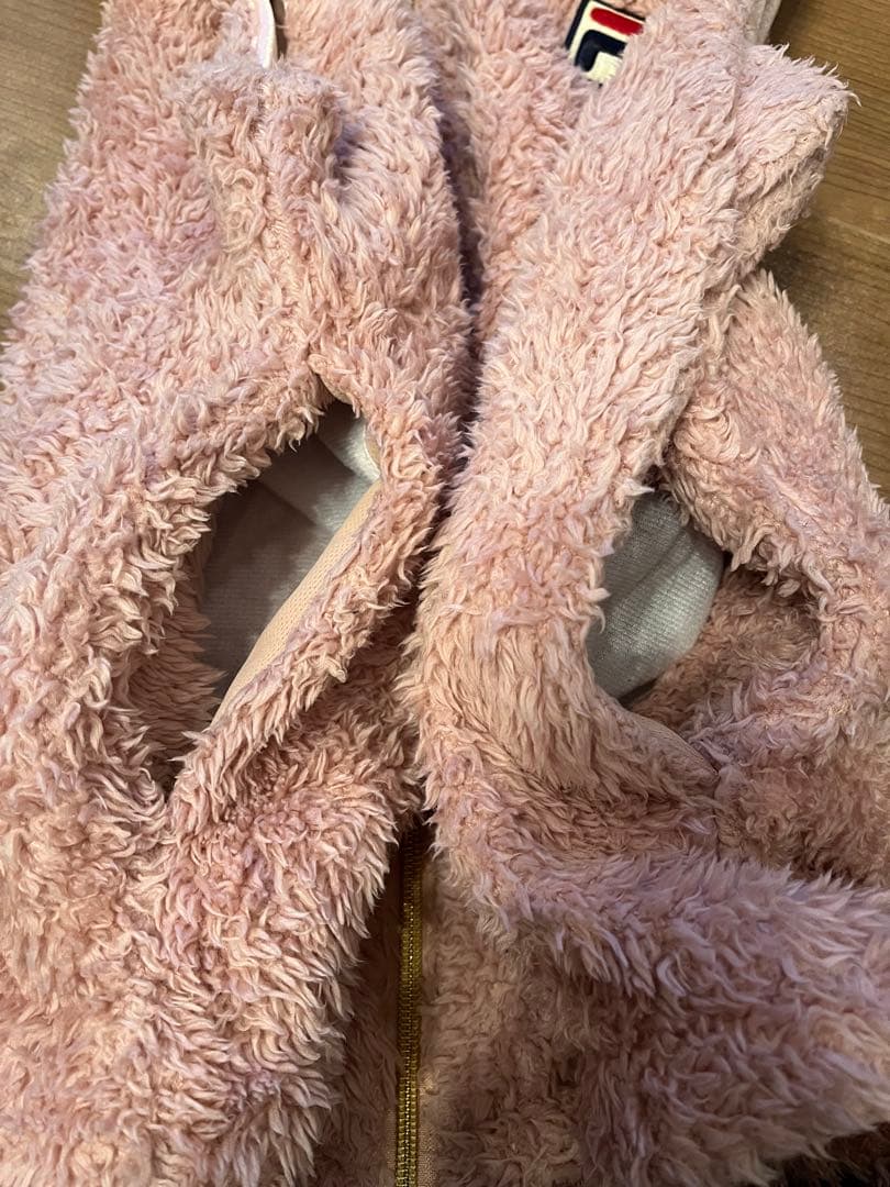 レア！フィラ FILA ボアベスト スコート セットアップ ピンク モコモコ L