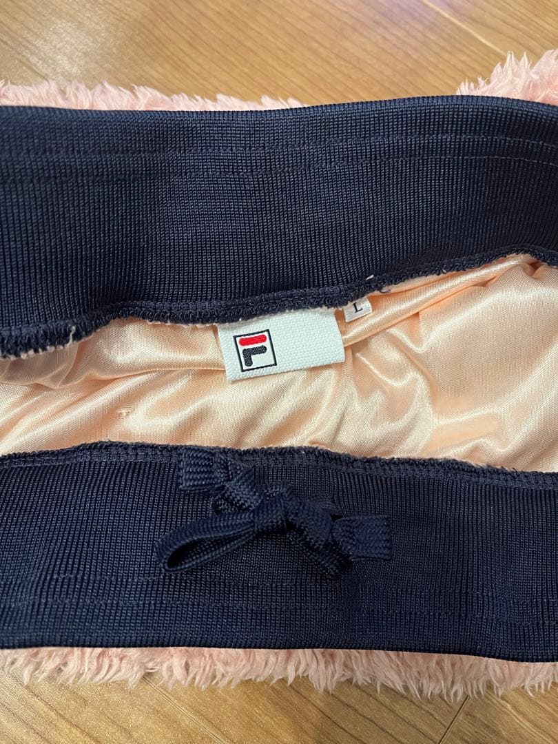 レア！フィラ FILA ボアベスト スコート セットアップ ピンク モコモコ L