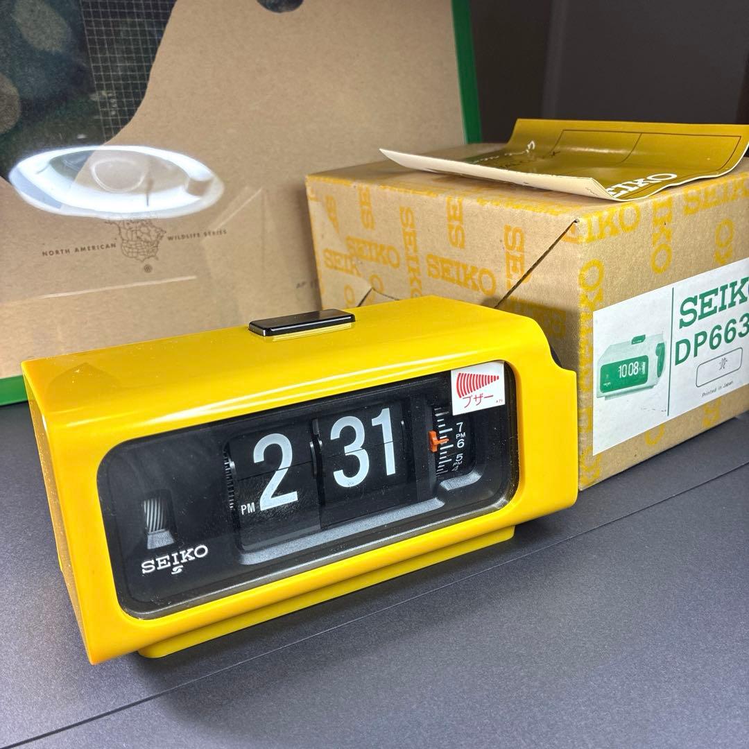 「未使用保管品】SEIKO パタパタ時計 デジタルクロック