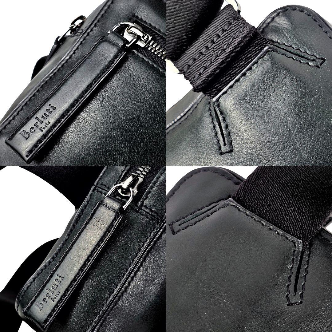 美品 ベルルッティ スクリットカリグラフィ ボディバッグ ウエストバッグ