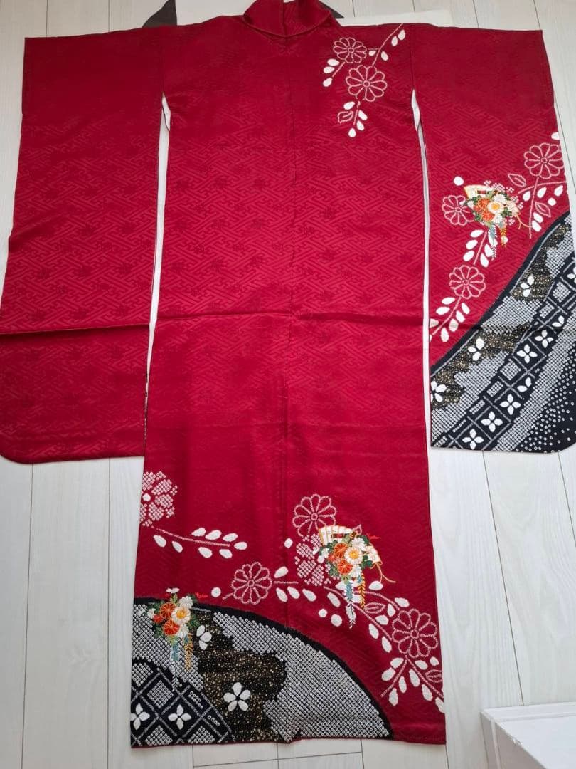 振袖　正絹　帯　帯締め　帯揚げ　セット