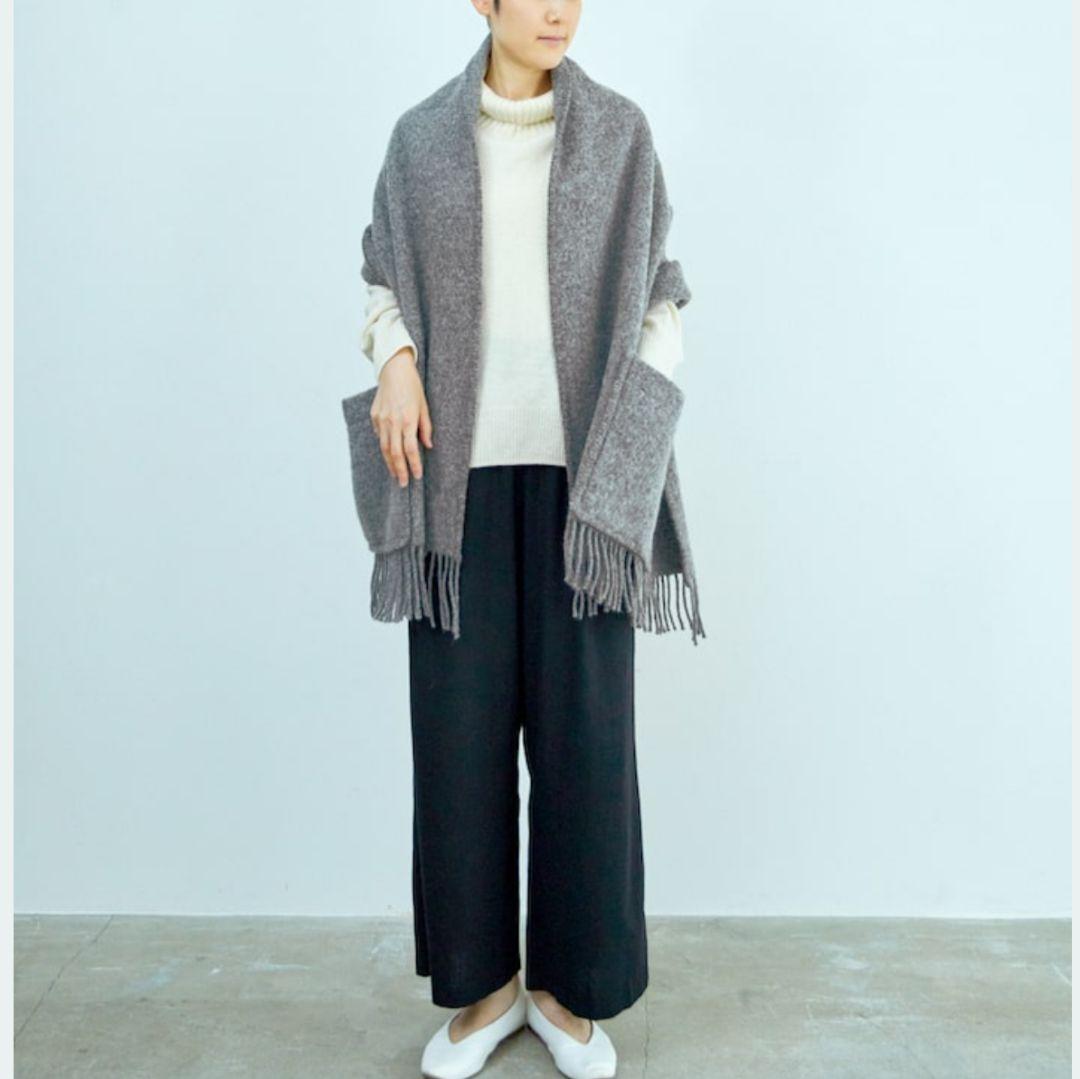 ✨未使用✨LAPUAN KANKURIT　UNI　ポケットショール　グレー