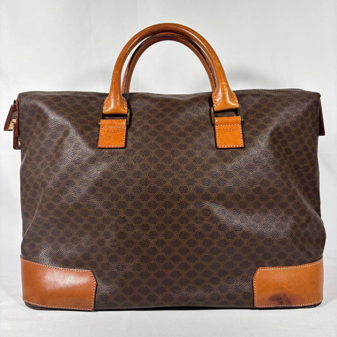 セリーヌ CELINE ボストンバッグ トラベルバッグ マカダム柄 南京錠