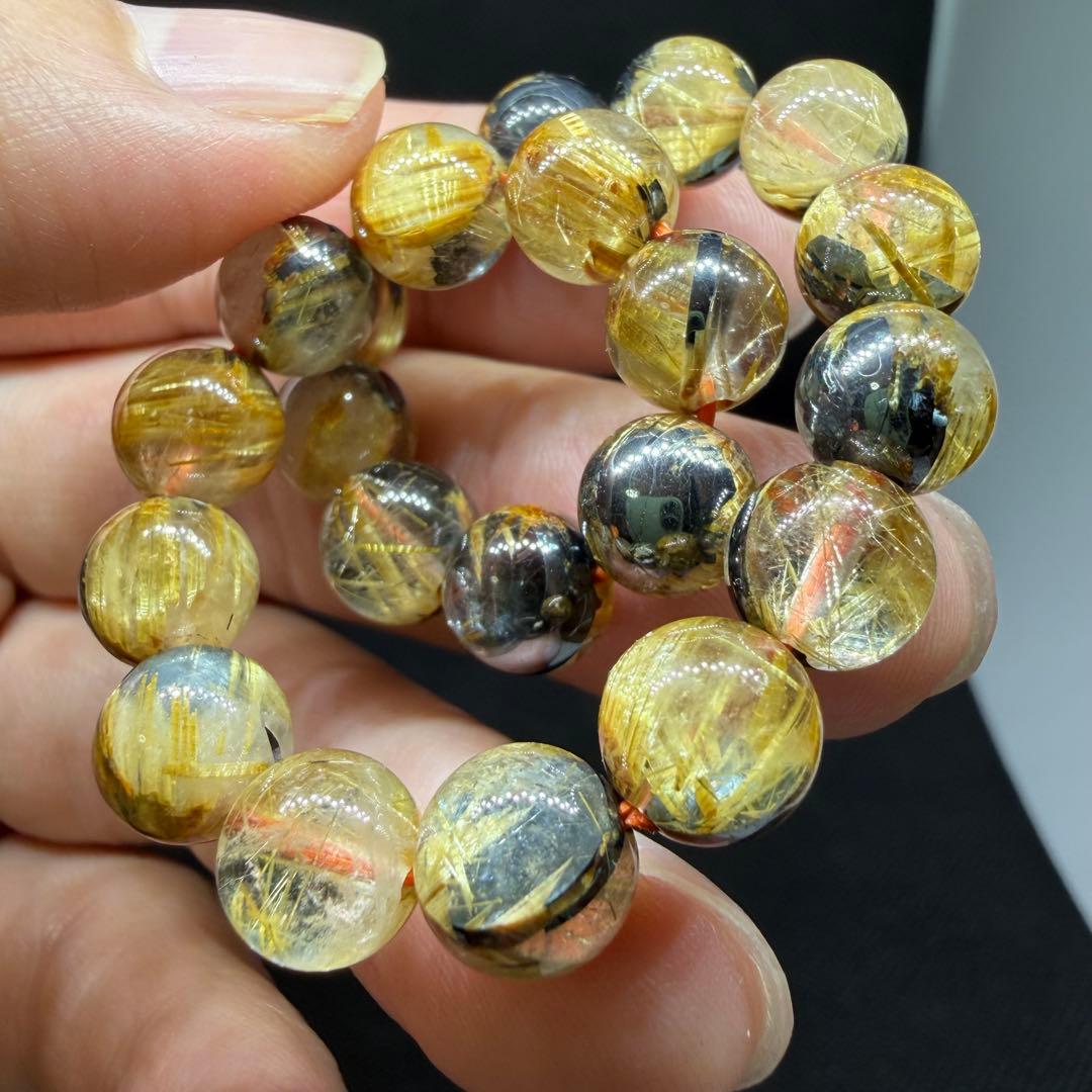 ■ハイクオリティ 太陽放射 ゴールド タイチン ルチル クォーツ 096■