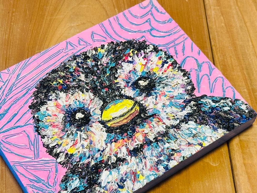 〜ぬいぐるみシリーズ〜　かわいいペンギンの油絵