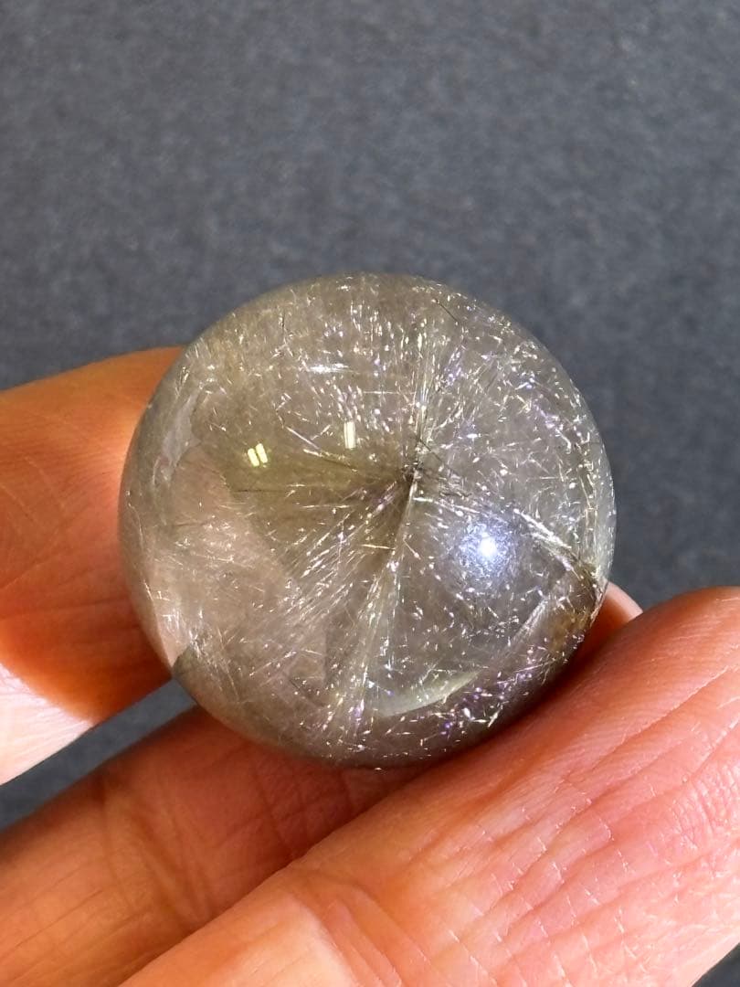 シルバーゴールデンルチルクォーツ　スフィア　2.35cm 在庫処分　天然石