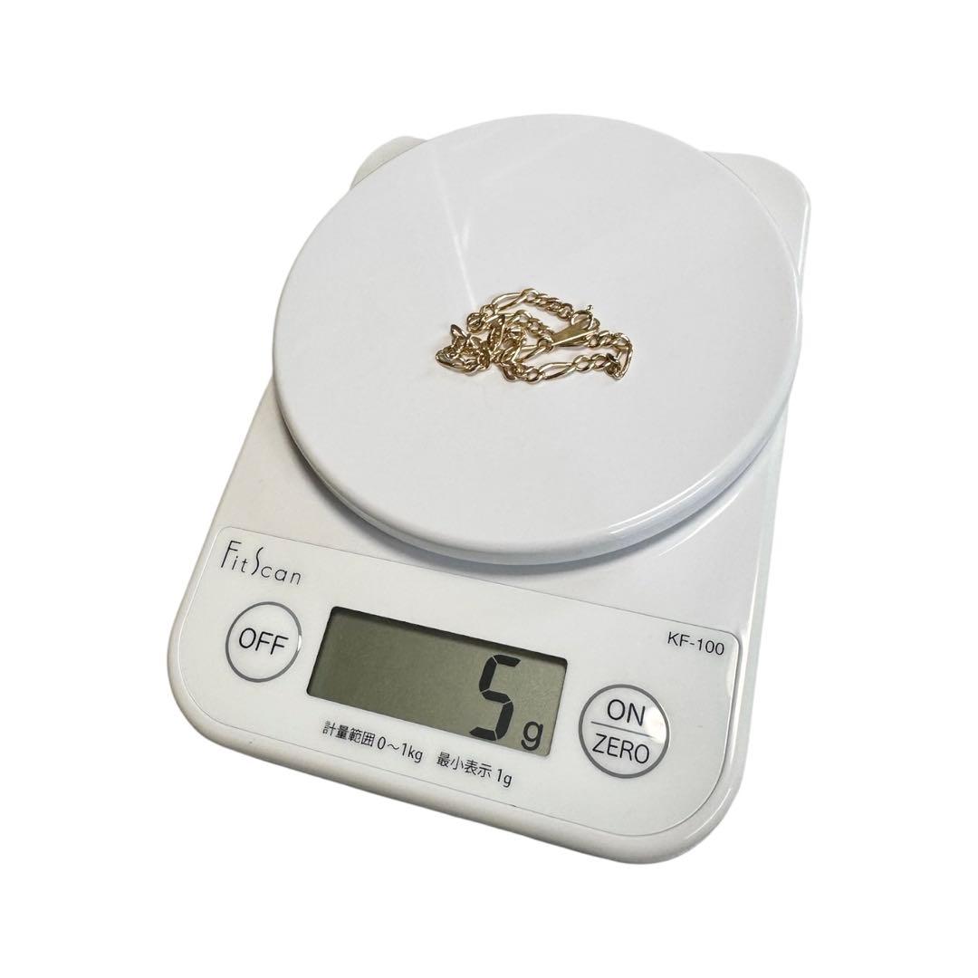 K18 18金 フィガロ ブレスレット 19cm