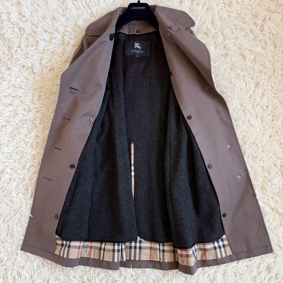 専用　バーバリーロンドン　シングル　トレンチコート　ライナー　ブラウン　M