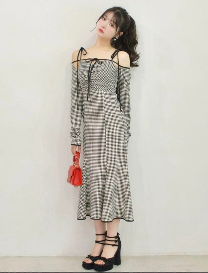 エムミーエメ ギンガムチェック ワンピース
