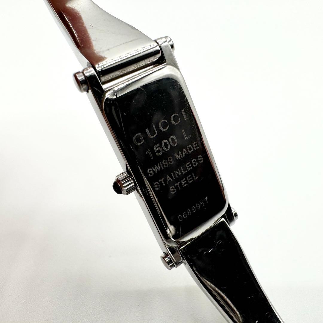 稼働/新品電池　グッチ　1500L　ジュエリーウォッチ　バングル　ブレスレット