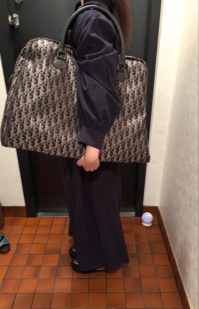 レア　ブラック　クリスチャンディオール　ボストンバッグ