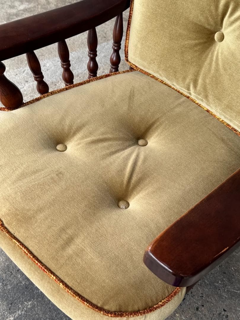 【柏木工】1人掛けソファ アームチェアB 肘付き ラウンジチェア ヴィンテージ