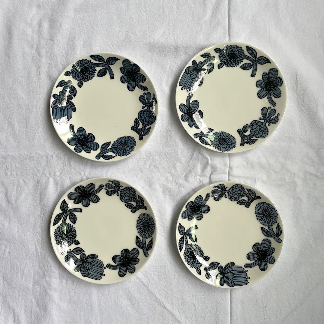 Kiko北欧グスタフスベリ17.5cmプレート４枚