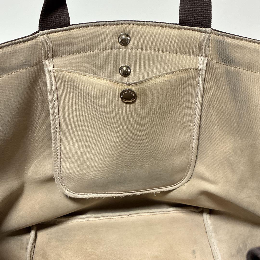 エルベシャプリエ 舟形トート ハンドバッグ トートバッグ レザー シボ革