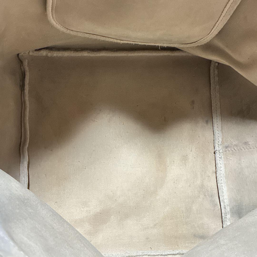 エルベシャプリエ 舟形トート ハンドバッグ トートバッグ レザー シボ革