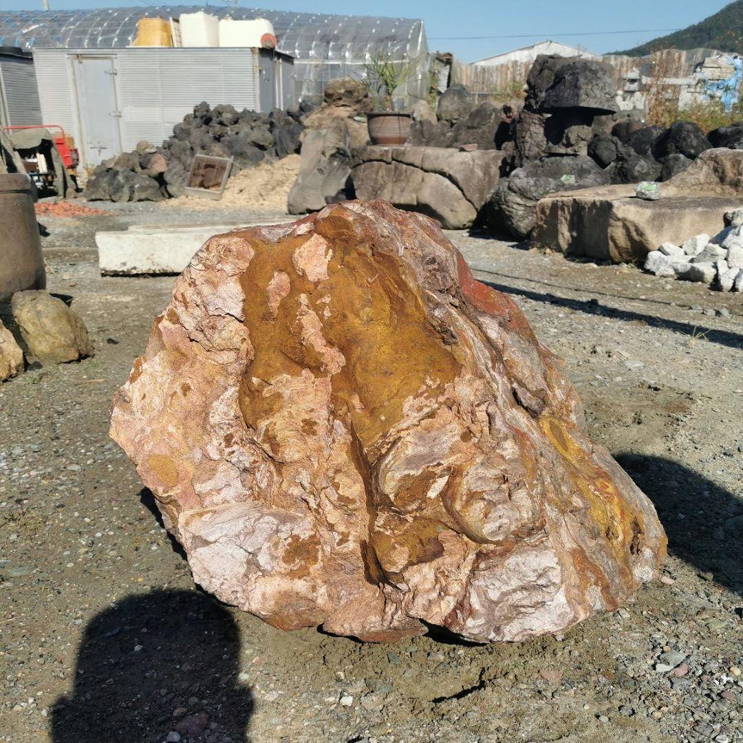 福島産　ジャスパー　108キロ　碧玉　庭石　石　鑑賞石　庭　ガーデニング