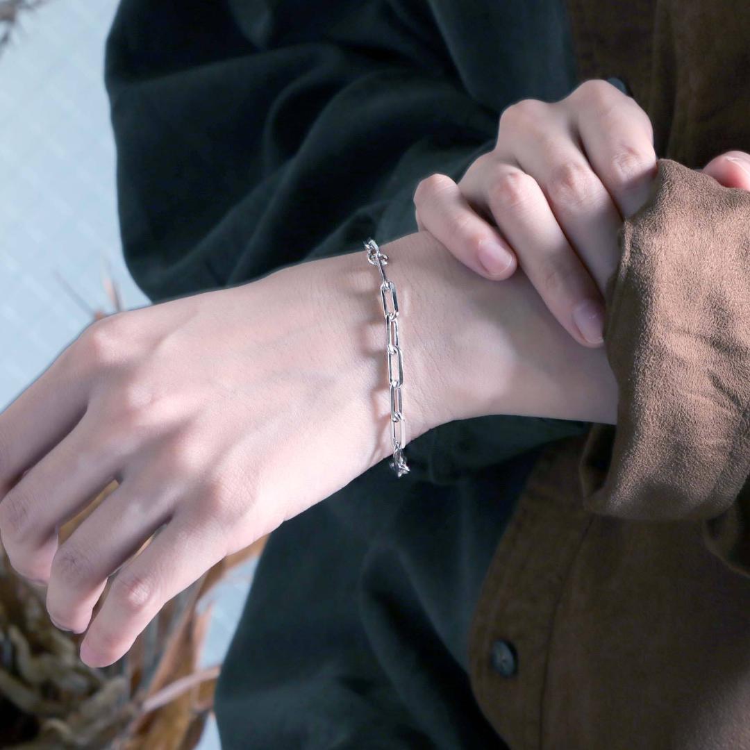 YArKA long oval chain bracelet ブレスレット