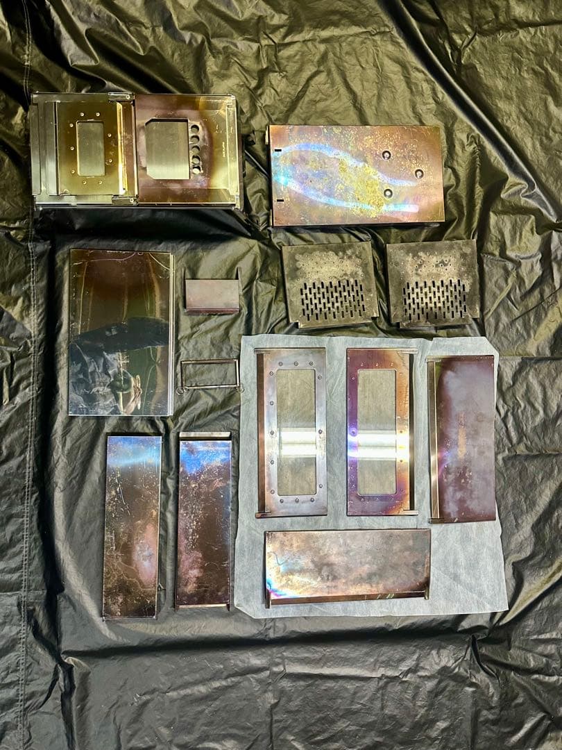 り*う様 笑’s 焚き火の箱G-neo 薪ストーブ一式 未使用品付