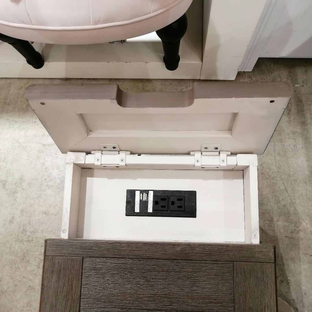 1【希少】 ホームチェア サイドテーブル ナイトテーブル 木製 収納 キャンプ