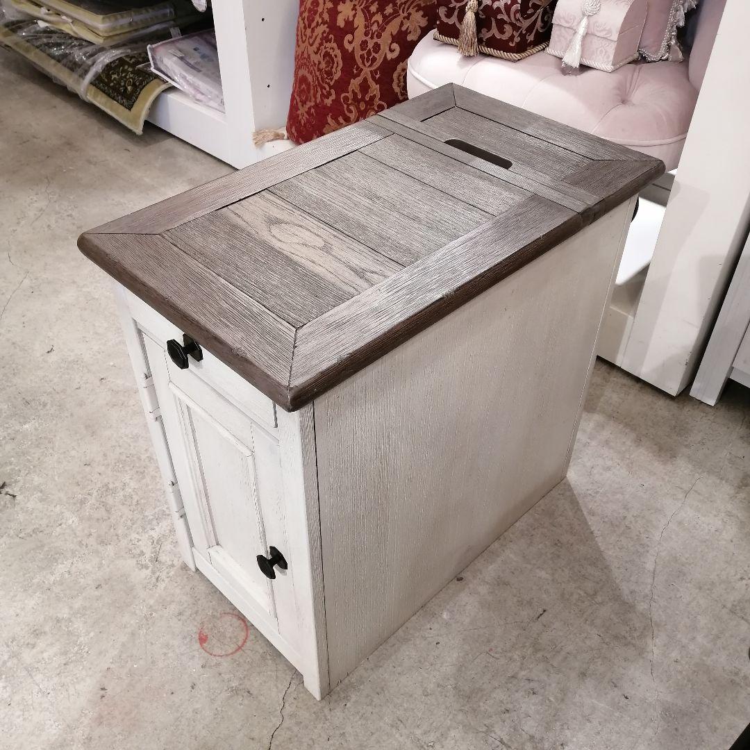 1【希少】 ホームチェア サイドテーブル ナイトテーブル 木製 収納 キャンプ